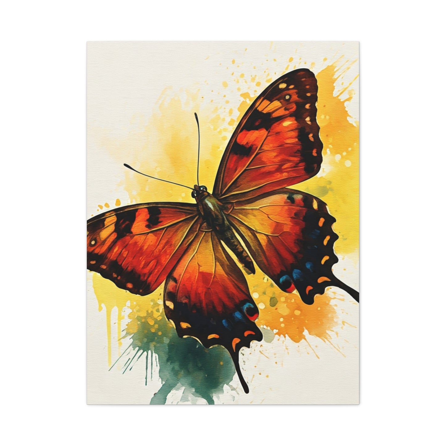 Abstract Flying Butterfly Art Wall Art & Canvas Prints