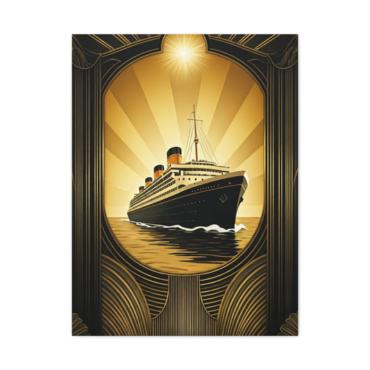 Golden Voyage Art Deco Cruise Wall Art & Canvas Prints