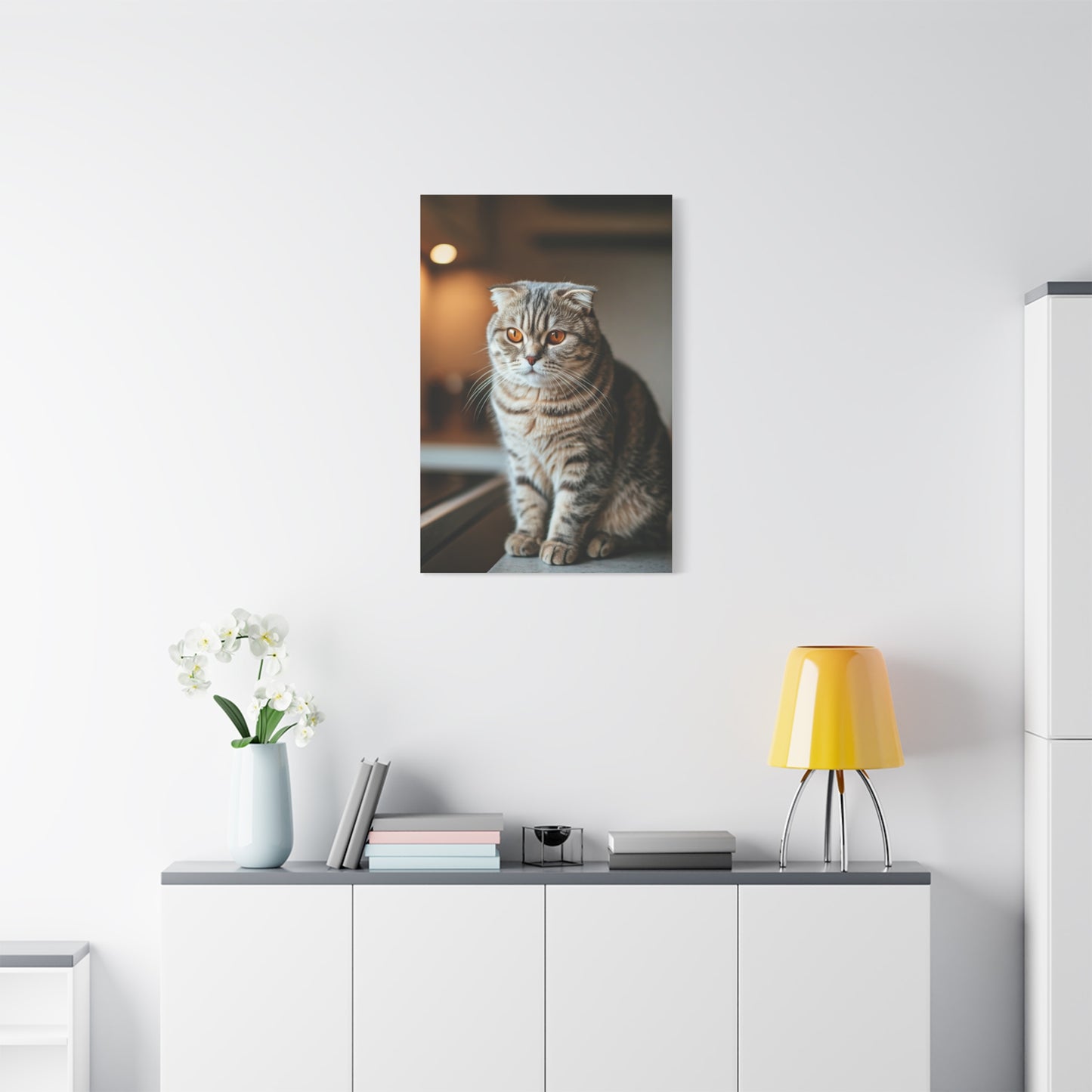 Golden Gaze Cat Wall Art & Canvas Prints