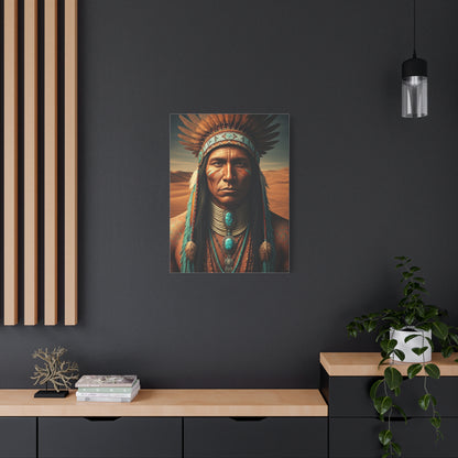 Tribal Spirit Headdress Portrait Wall Art & Canvas Prints