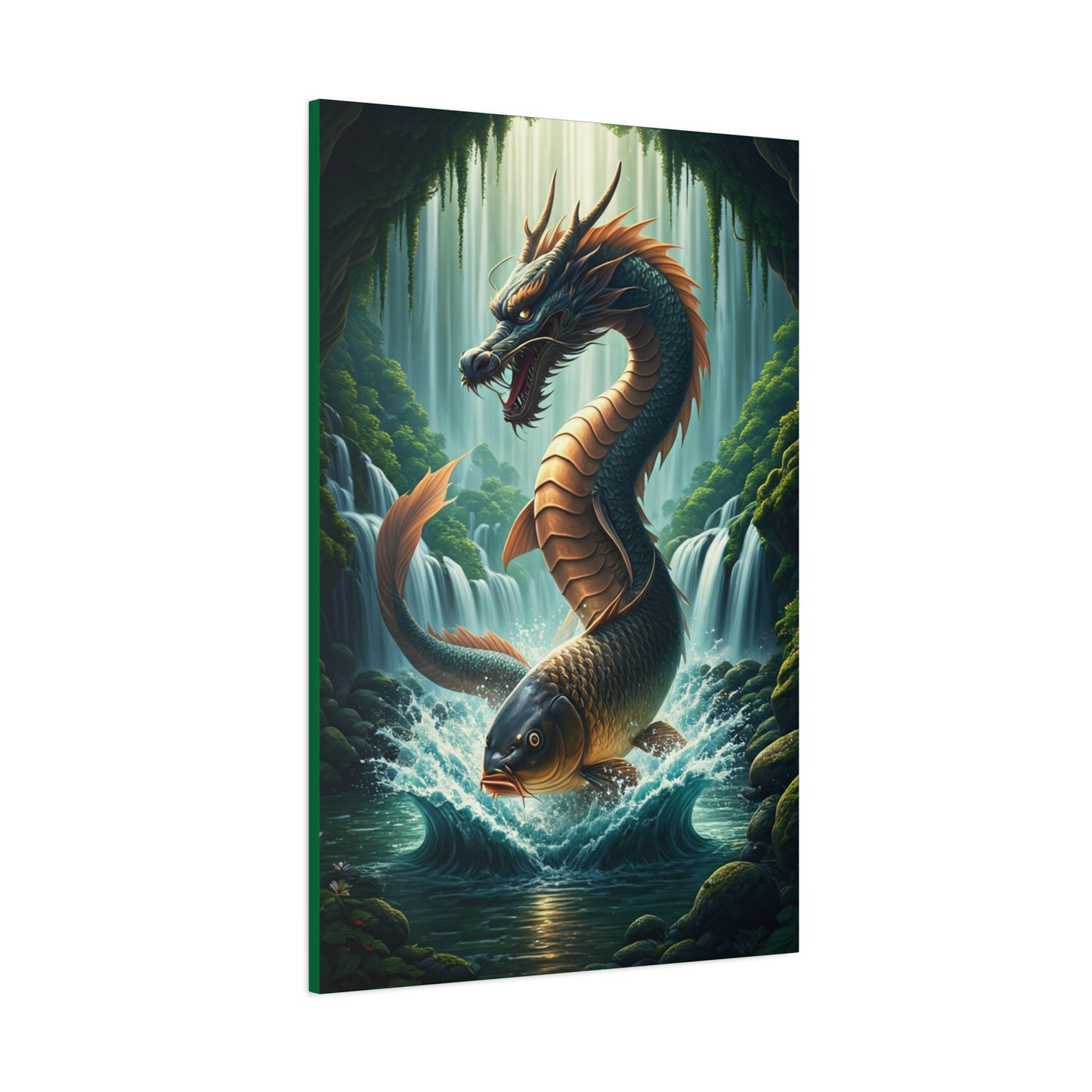 Dragon of the Emerald Falls Wall Art & Canvas Prints