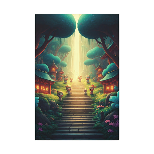 Enchanted Forest Stairway Wall Art & Canvas Prints