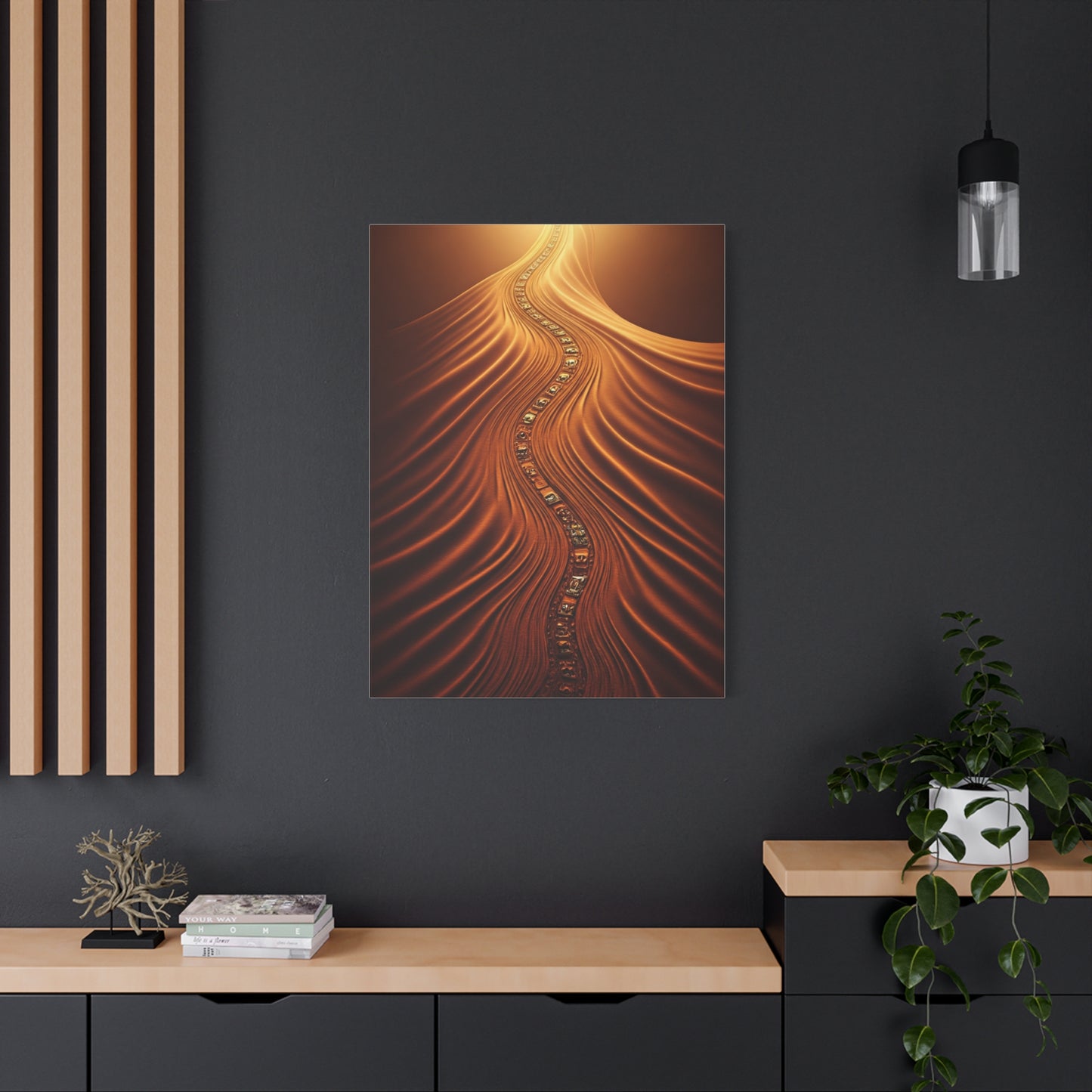 Path of Light Through the Desert Wall Art & Canvas Prints