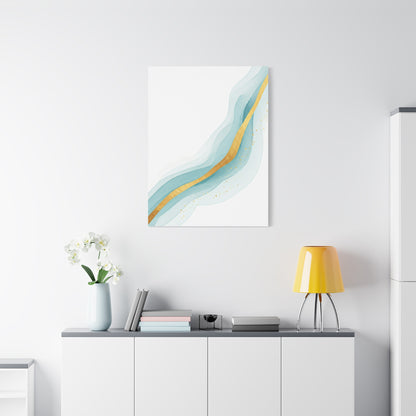 Gold Vein Flow Abstract Wall Art & Canvas Prints