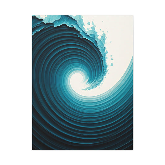 Abyssal Wave Vortex Abstract Wall Art & Canvas Prints