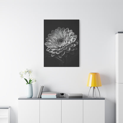 Full Bloom Dahlia Portrait Wall Art & Canvas Prints