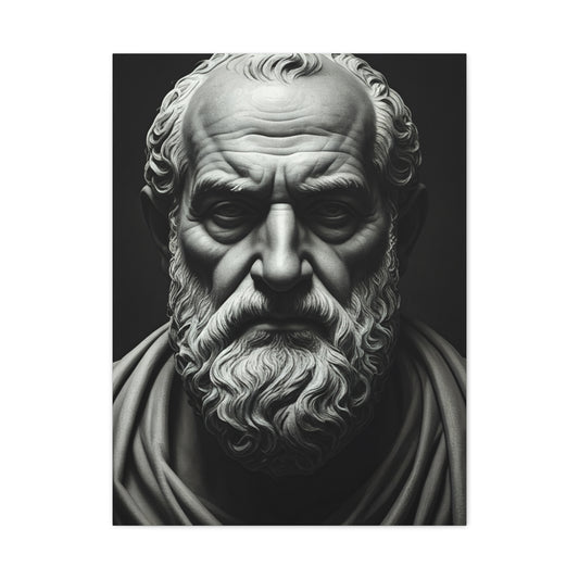 Timeless Wisdom Black & White Elder Portrait Wall Art & Canvas Prints