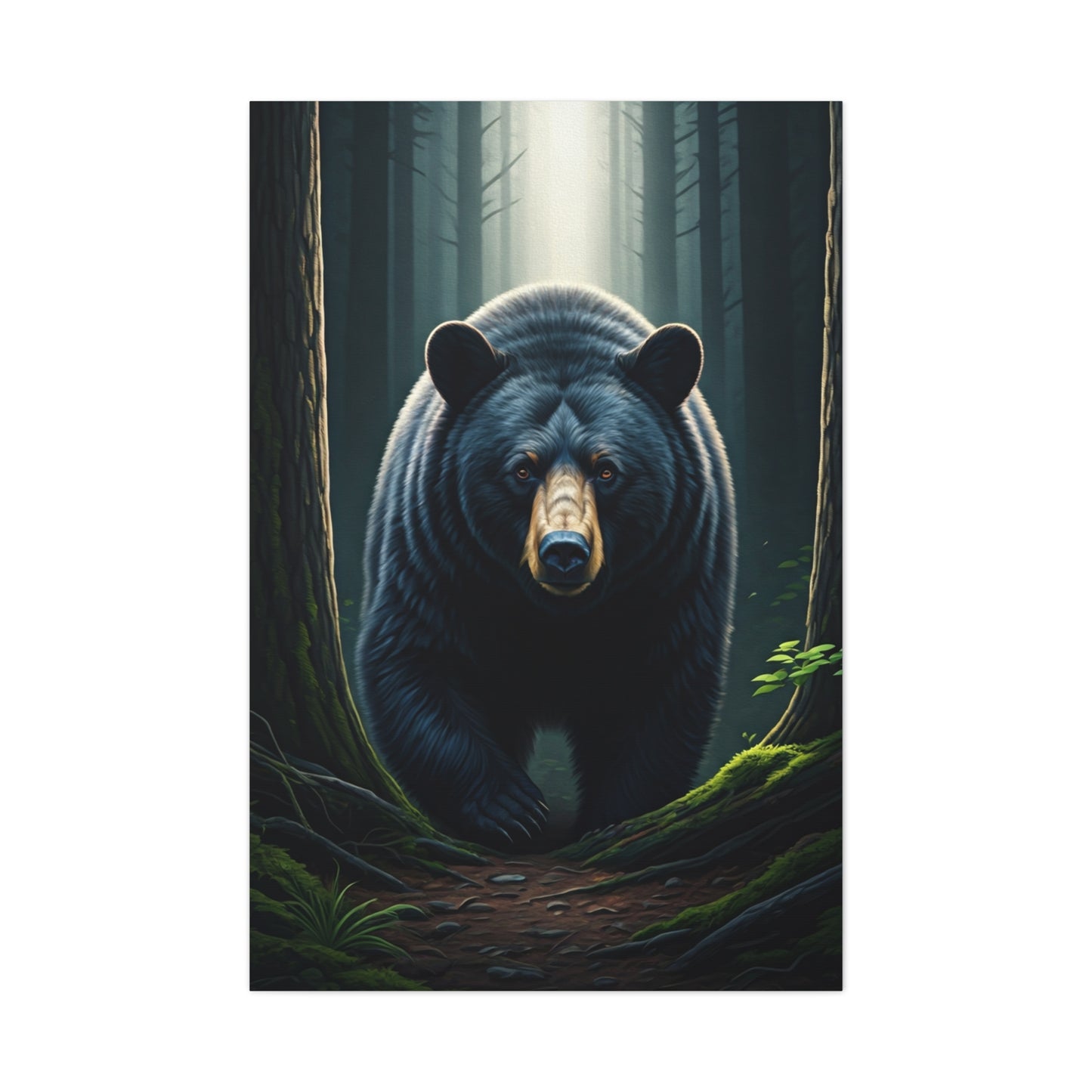 Forest Path Guardian Bear Wall Art & Canvas Prints