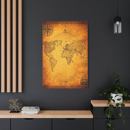 Classic Globe World Map Wall Art & Canvas Prints