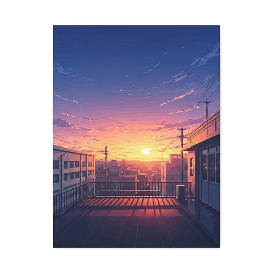 Quiet Rooftop Sunset Wall Art & Canvas Prints