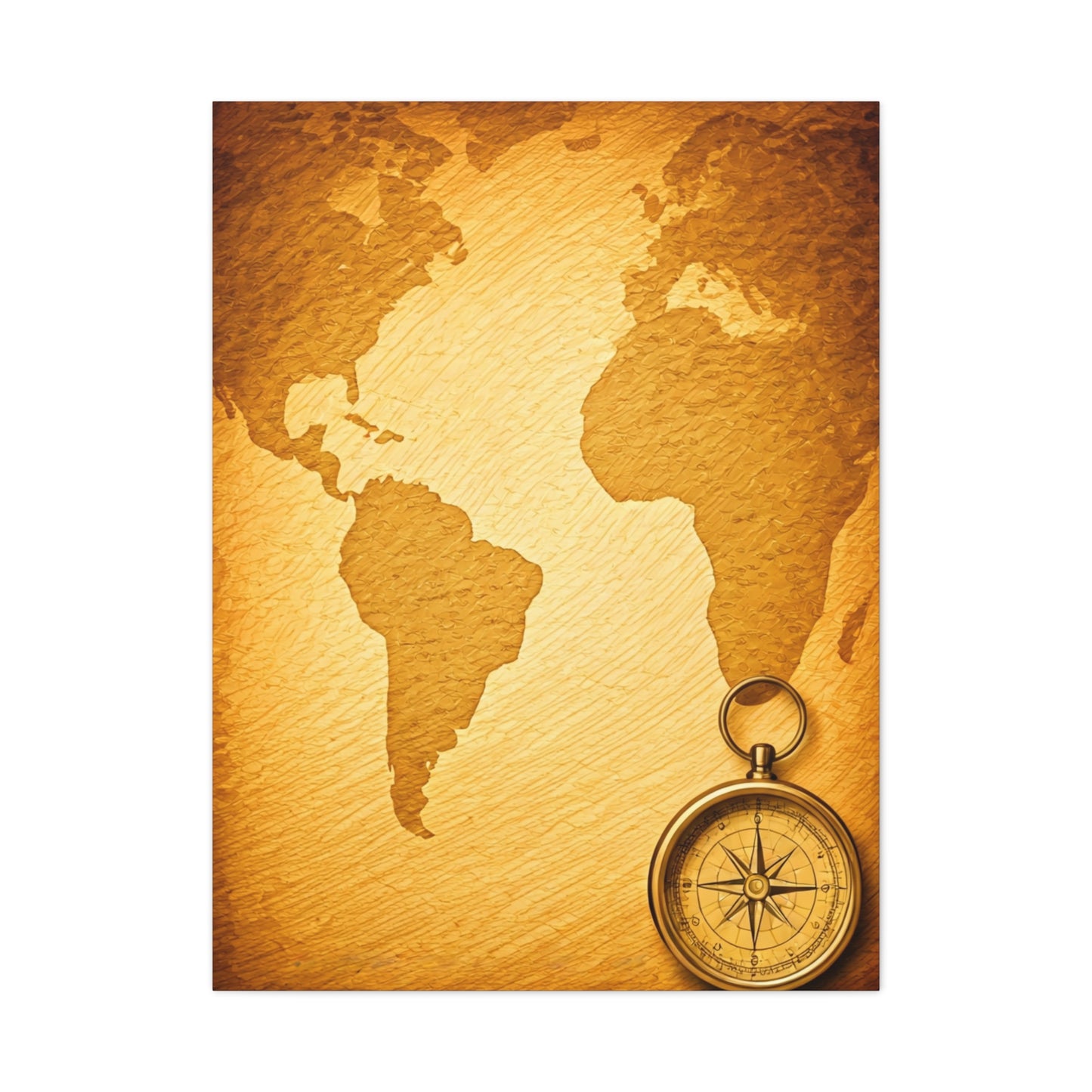 Compass Adventure World Map Wall Art & Canvas Prints