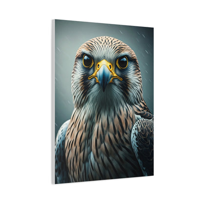 Intense Gaze Hawk Portrait Wall Art & Canvas Prints