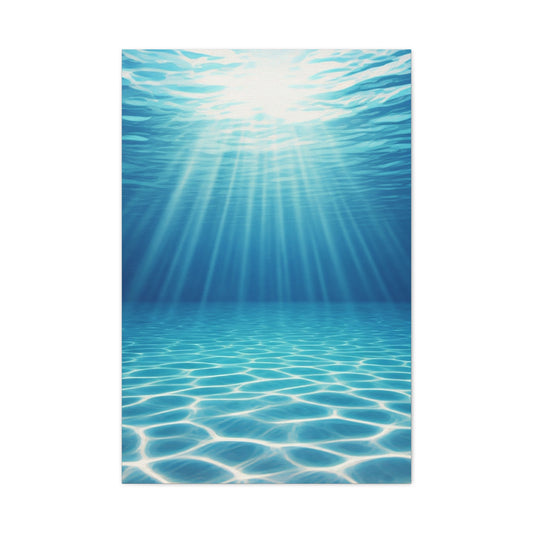 Sunlit Underwater Glow Wall Art & Canvas Prints  Product Description