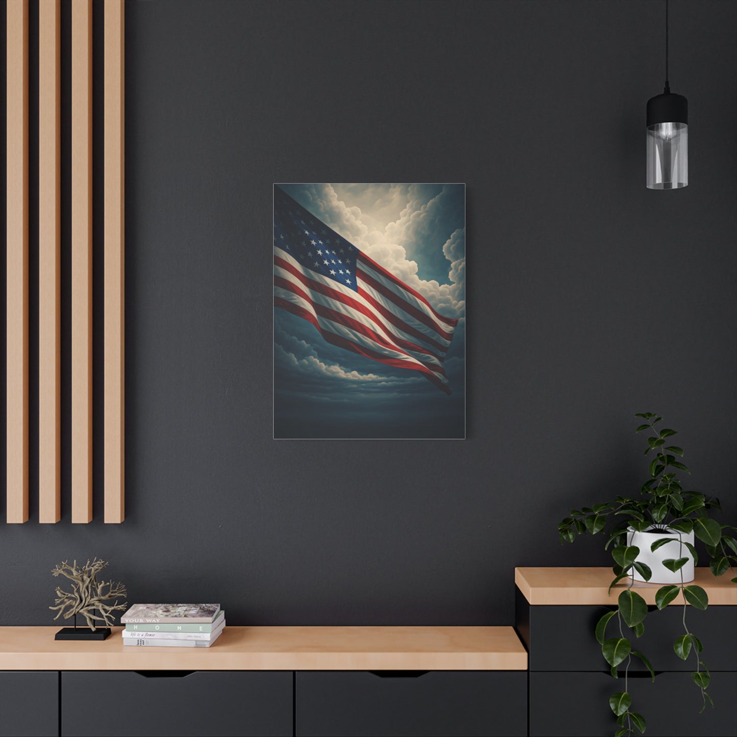 Flag of Hope in the Clouds Wall Art & Canvas Prints.