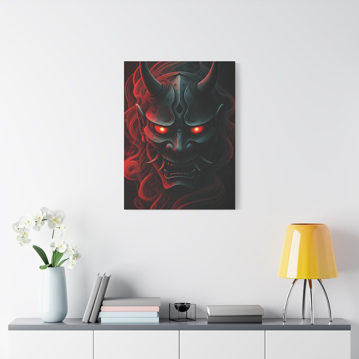 Dark Oni Mask Wall Art & Canvas Prints