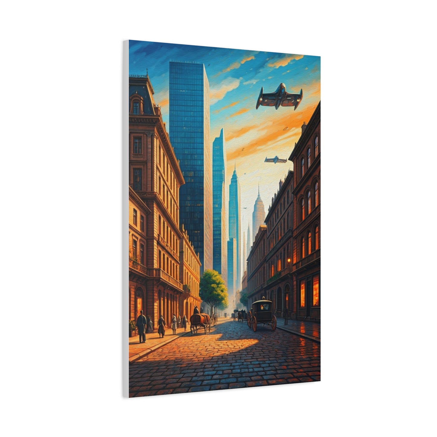 Futuristic Skyline Cityscape Wall Art & Canvas Prints