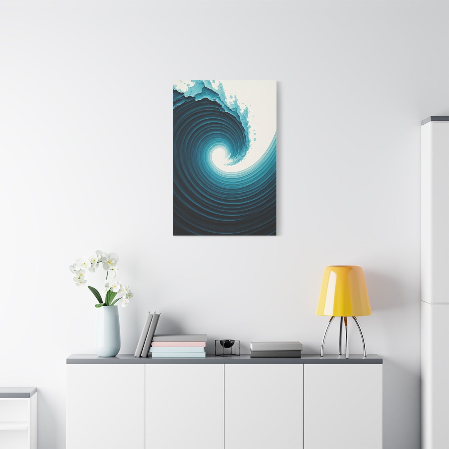 Abyssal Wave Vortex Abstract Wall Art & Canvas Prints