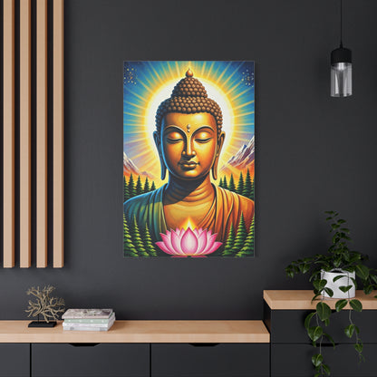 Radiant Buddha with Lotus Bloom Wall Art & Canvas Prints