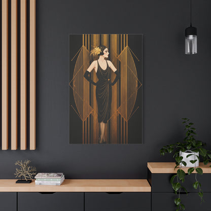 Roaring Twenties Glamour Lady Wall Art & Canvas Prints