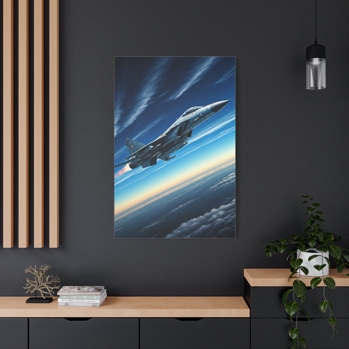 High-Speed Fighter Jet Sky Flight Wall Art & Canvas Prints