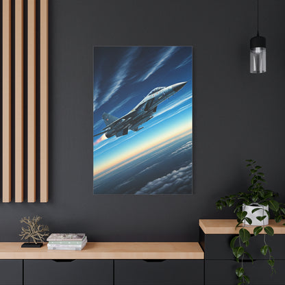 High-Speed Fighter Jet Sky Flight Wall Art & Canvas Prints