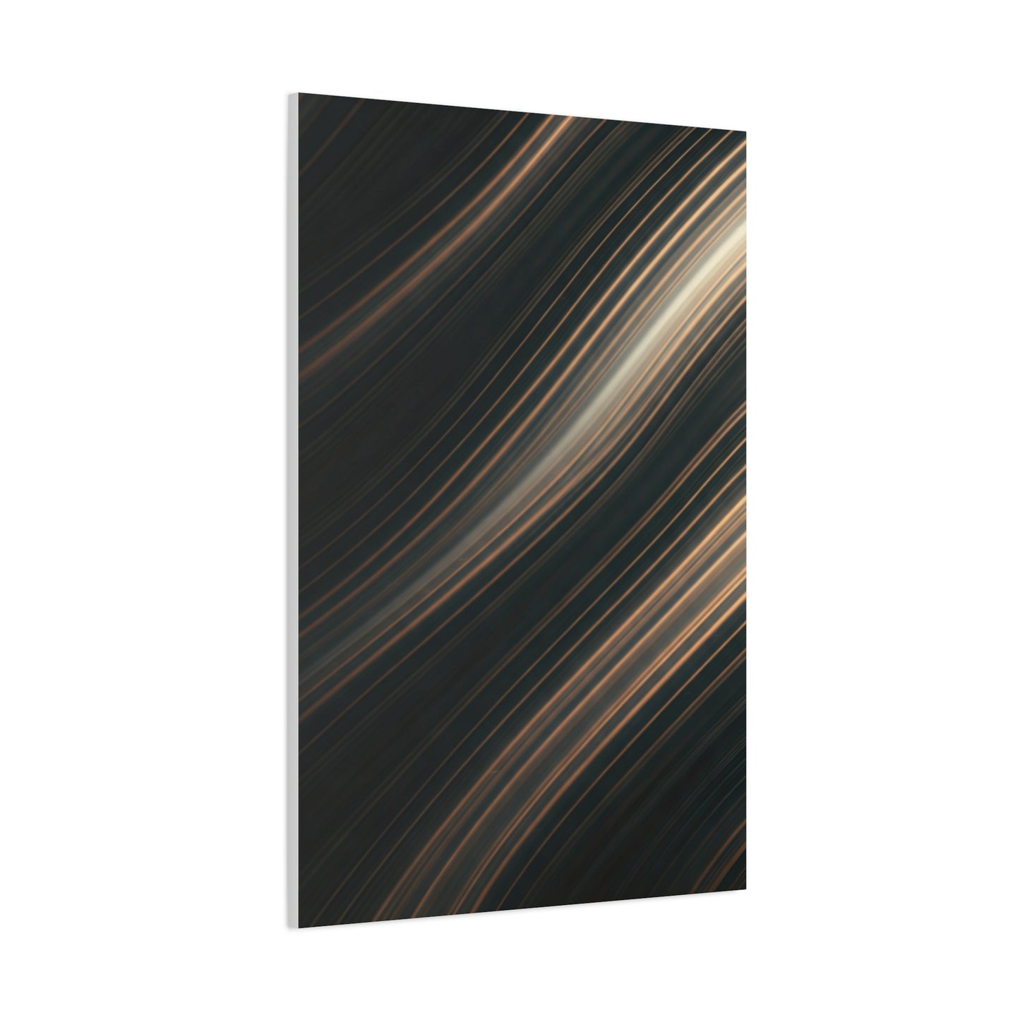 Golden Light Streak Abstract Wall Art & Canvas Prints