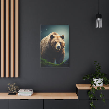 Golden-Toned Bear Portrait Wall Art & Canvas Prints