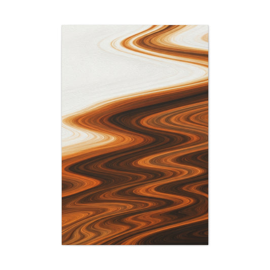 Warm Ripple Flow Abstract Wall Art & Canvas Prints