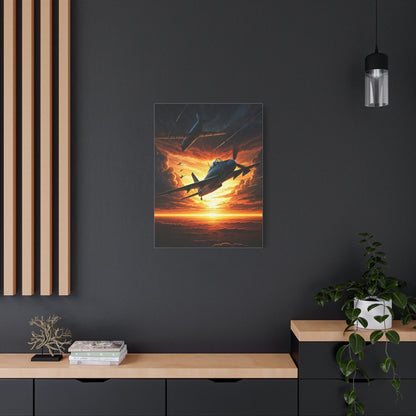 Firestorm Jet Mission Sunset Wall Art & Canvas Prints