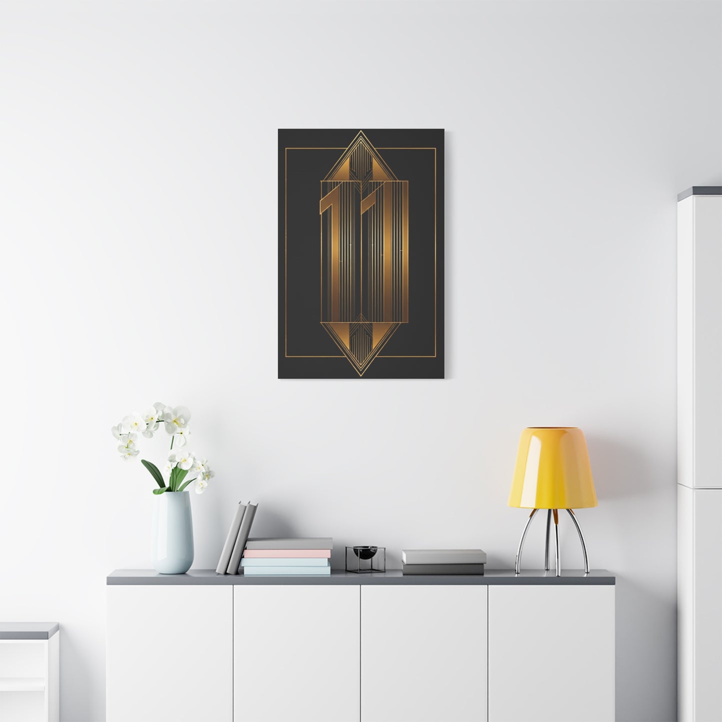 Art Deco Eleven Luxe Number Wall Art & Canvas Prints