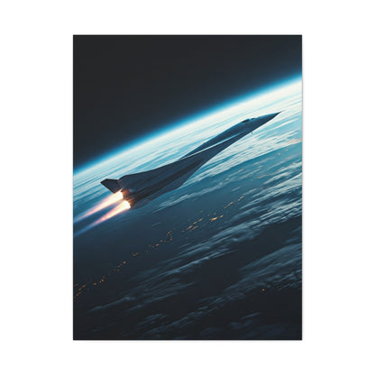 Elegant Concept Aircraft Above Clouds Wall Art & Canvas Prints