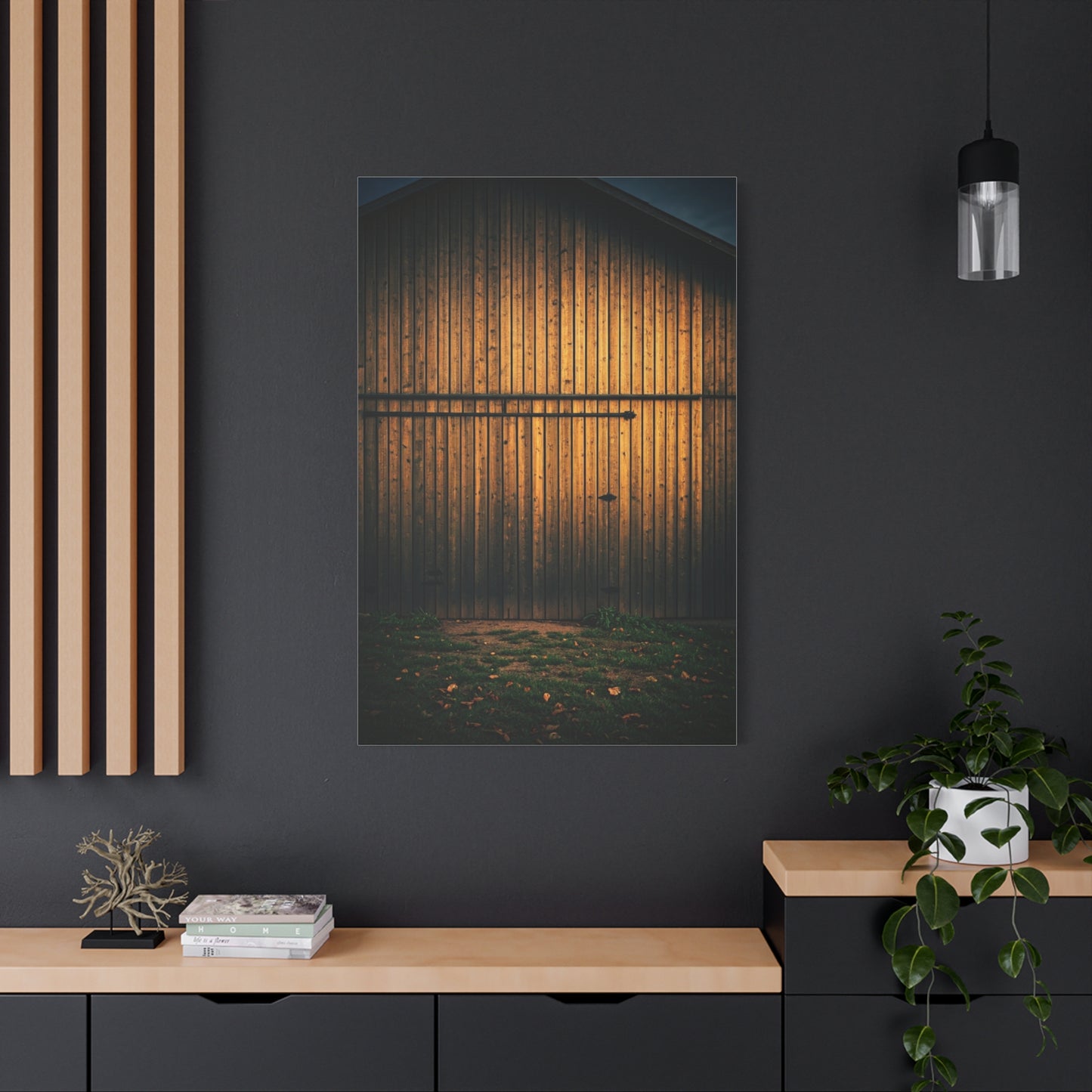 Minimalist Barn Door Detail Wall Art & Canvas Prints