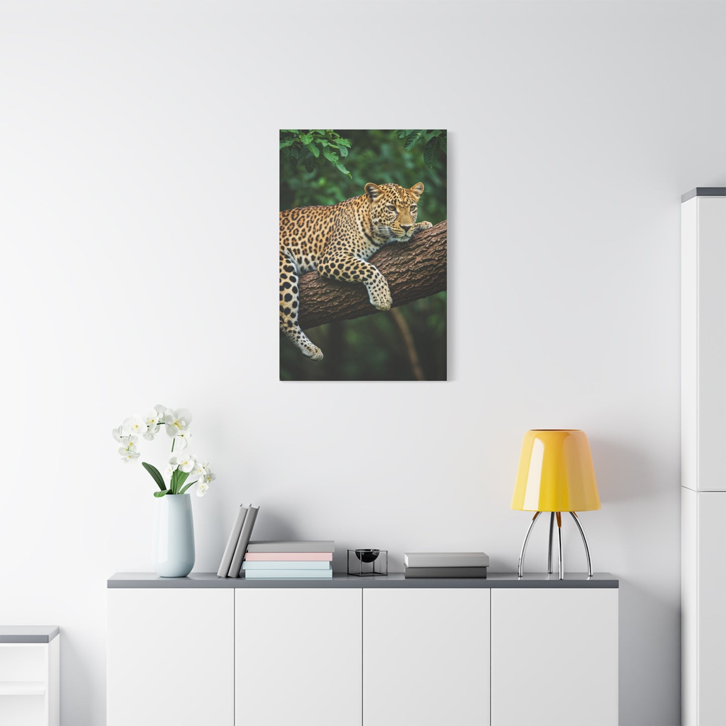 Leopard Resting in Jungle Canopy Wall Art & Canvas Prints