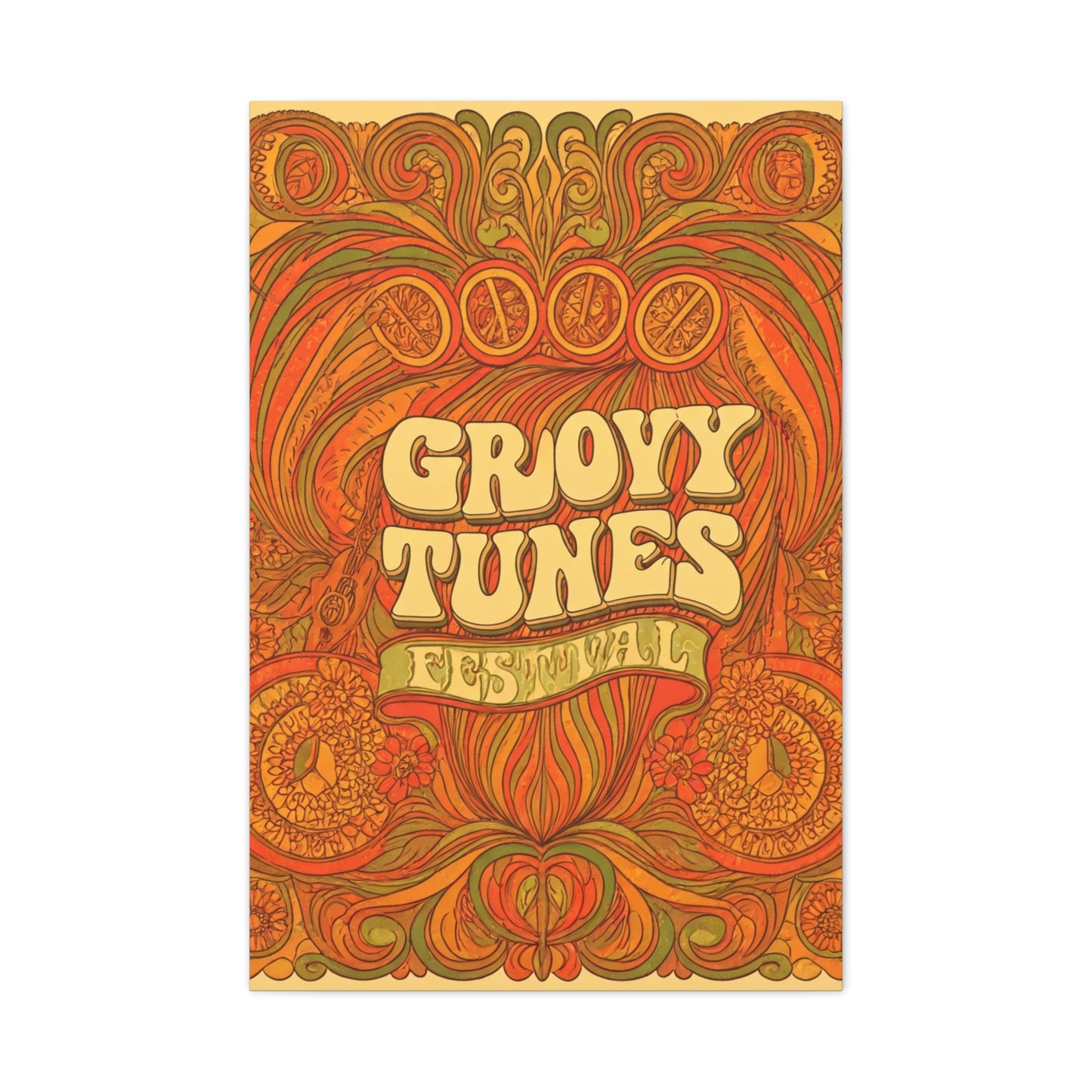 Groovy Tunes Festival Wall Art & Canvas Prints