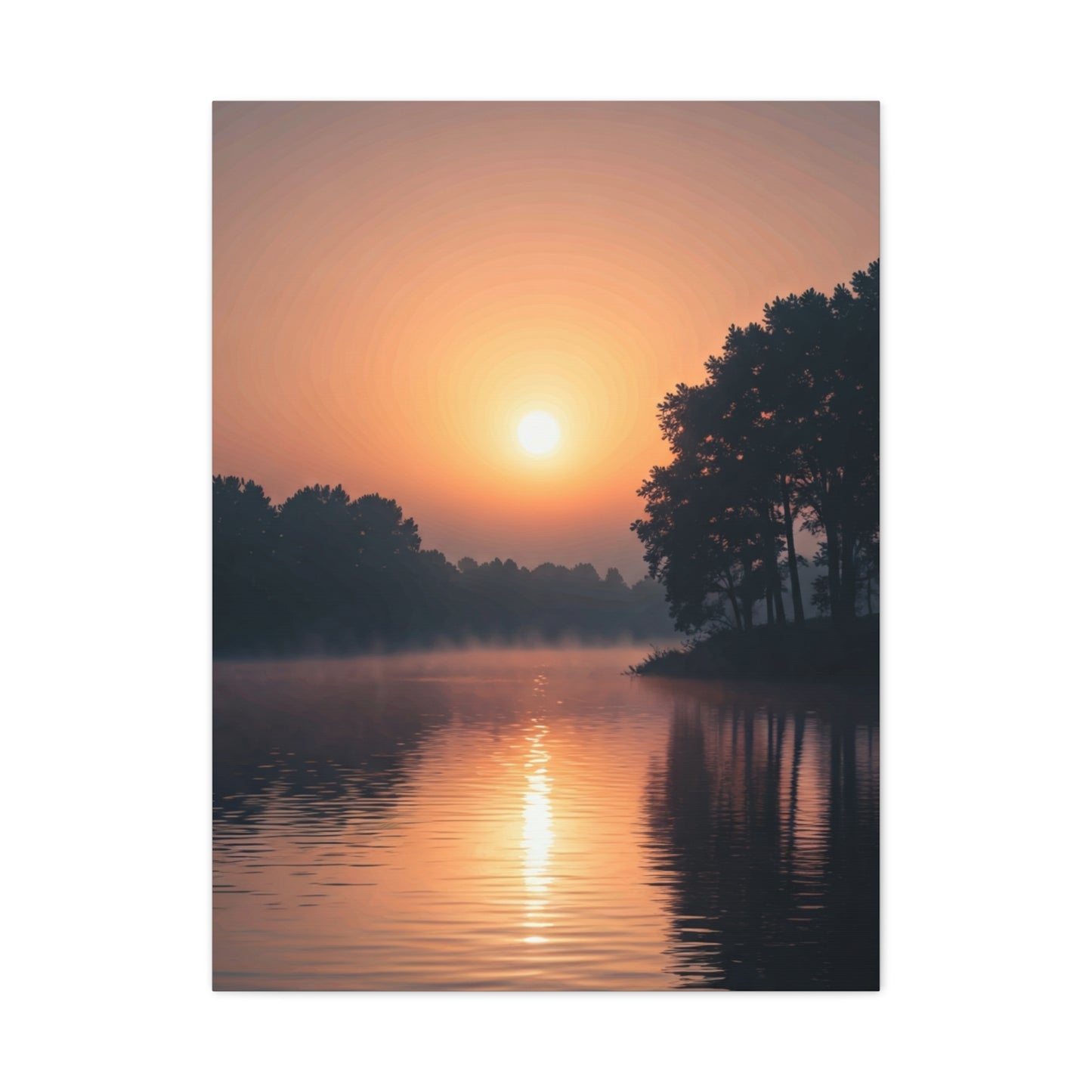 Sunrise Lake Reflection Wall Art & Canvas Prints
