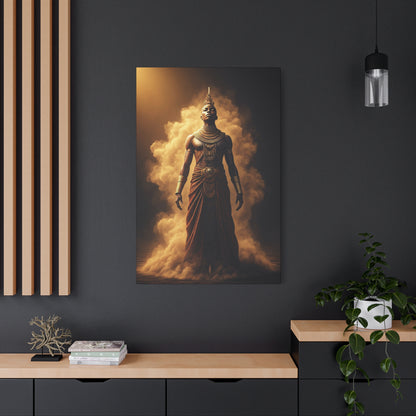 Mist-Born Warrior Presence Wall Art & Canvas Prints
