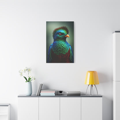 Iridescent Blue-Green Songbird Wall Art & Canvas Prints
