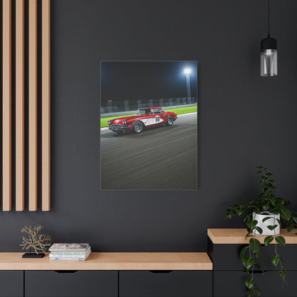 1962 Chevrolet Corvette C1 Night Circuit Racer Wall Art & Canvas Prints