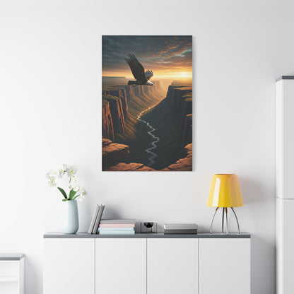 Eagle Over the Canyon Wall Art & Canvas Prints