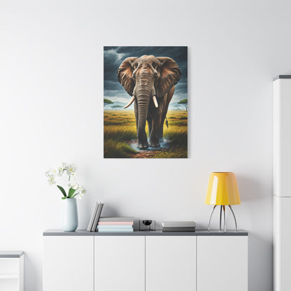 Elephant in the Storm Wall Art & Canvas Prints