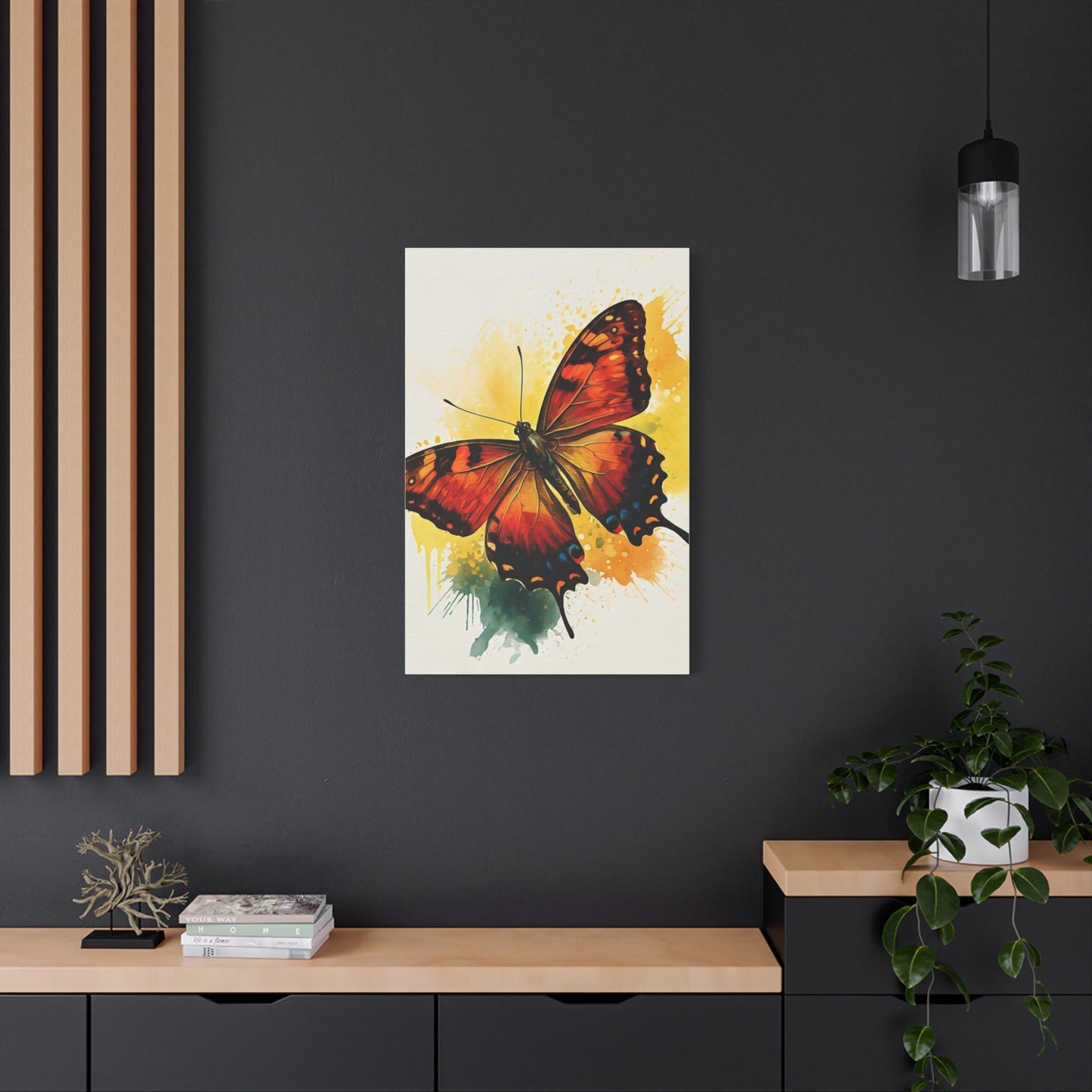 Abstract Flying Butterfly Art Wall Art & Canvas Prints