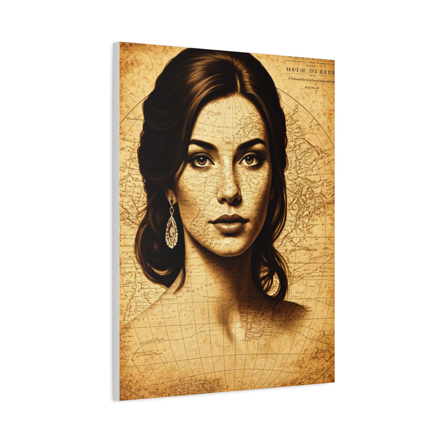 Minimal Black Silhouette World Map Wall Art & Canvas Prints