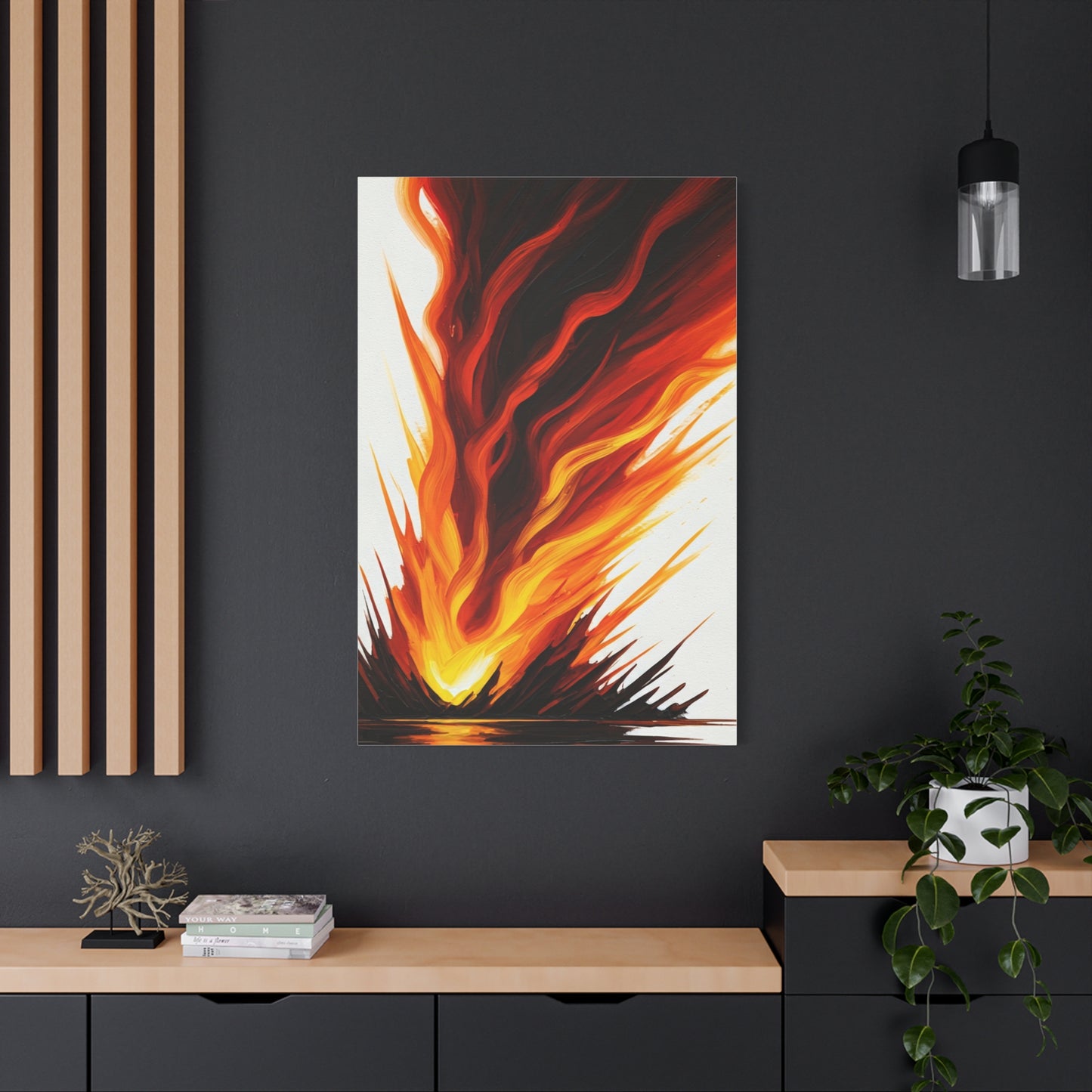 Rising Flame Abstract Wall Art & Canvas Prints