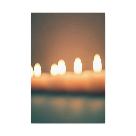Warm Candlelight Glow Minimal Art Wall Art & Canvas Prints