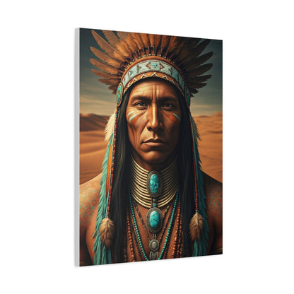 Tribal Spirit Headdress Portrait Wall Art & Canvas Prints