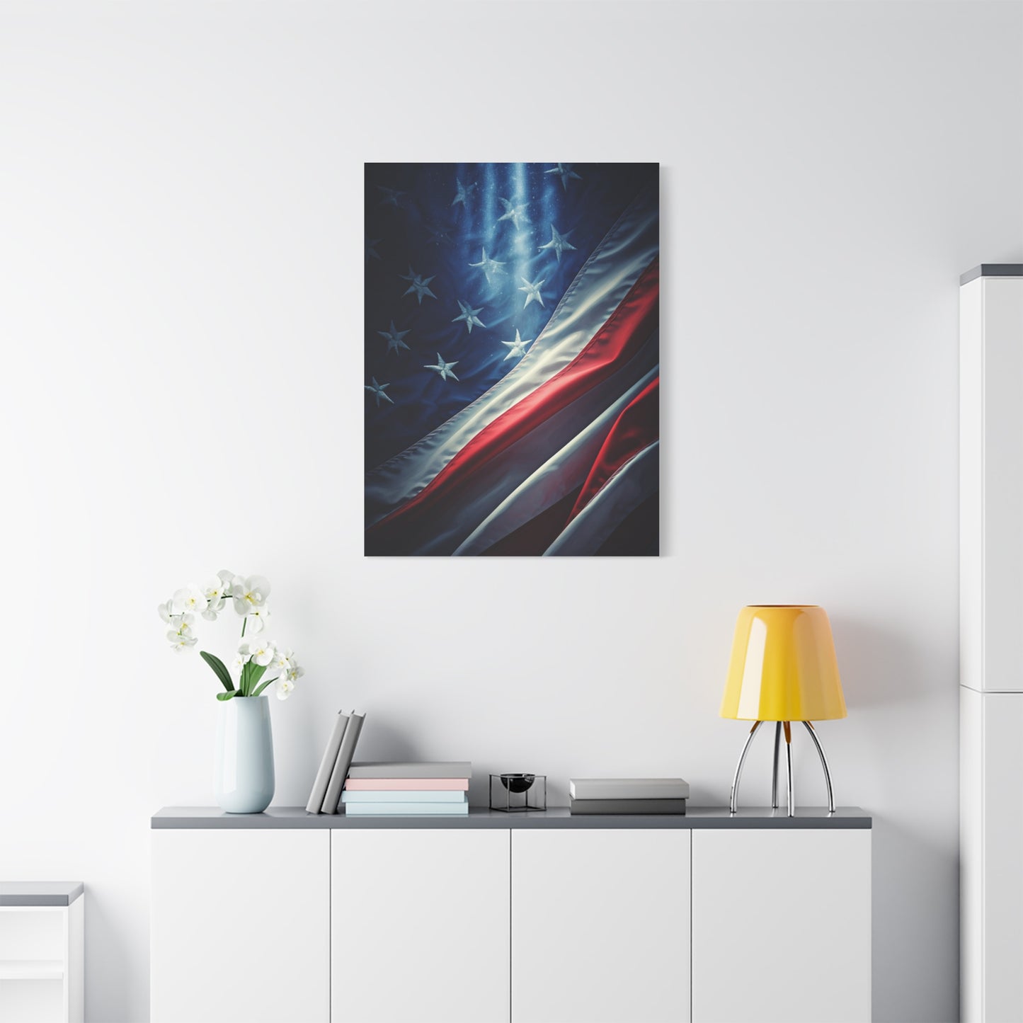 Lightning Freedom Flag Power Wall Art & Canvas Prints