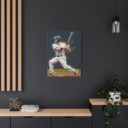 Batter Ready at Home Plate Stadium View Wall Art & Canvas Prints