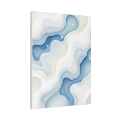 Flowing Blue Marble Waves Wall Art & Canvas Prints