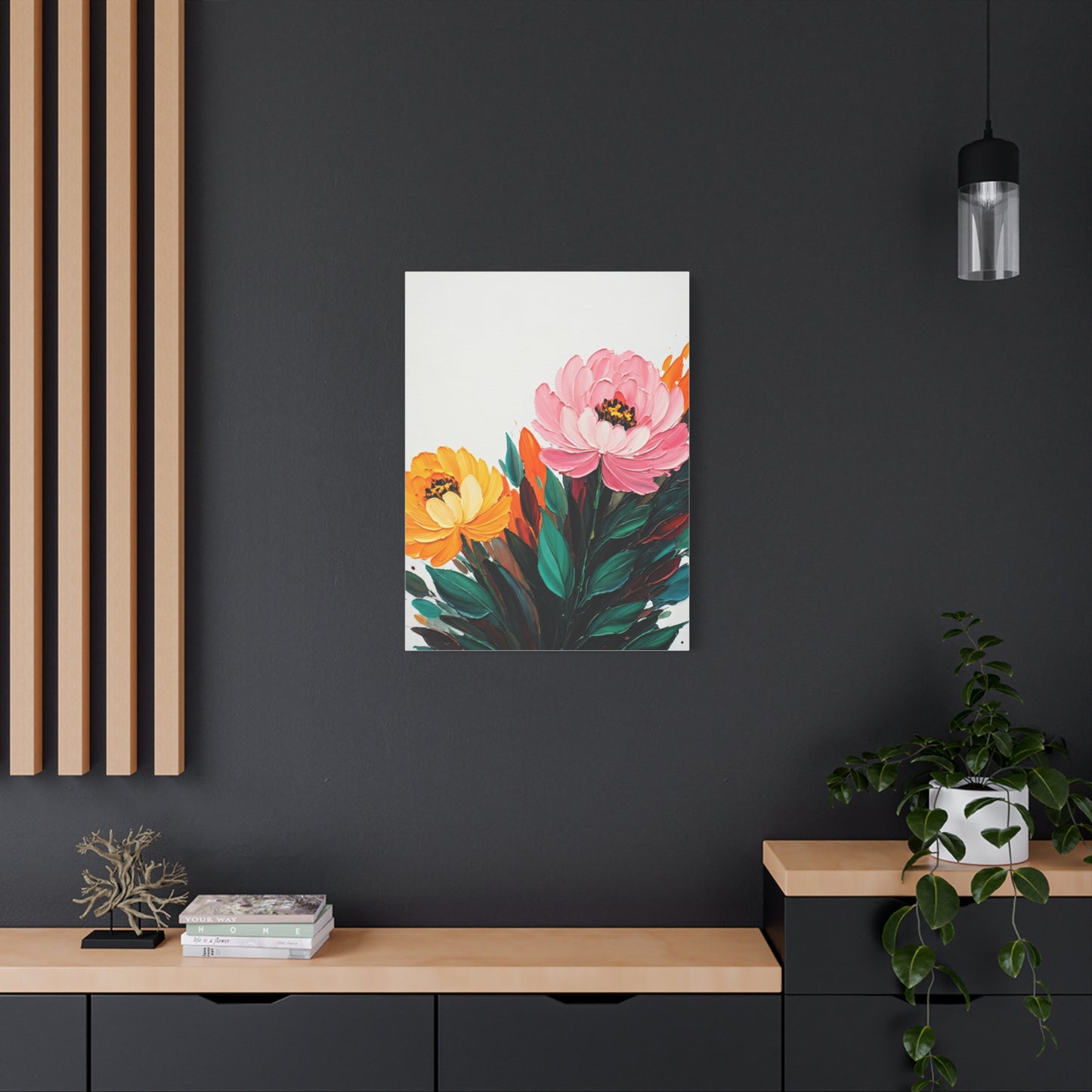 Soft Pink and Yellow Floral Wall Art & Canvas Prints