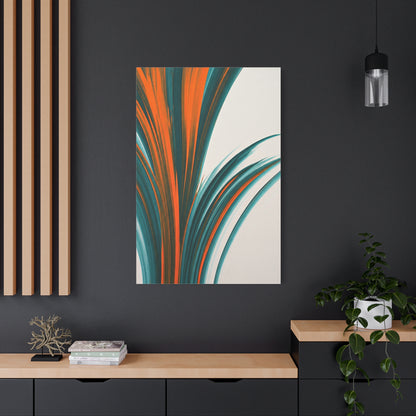 Vertical Flowing Arcs Abstract Wall Art & Canvas Prints
